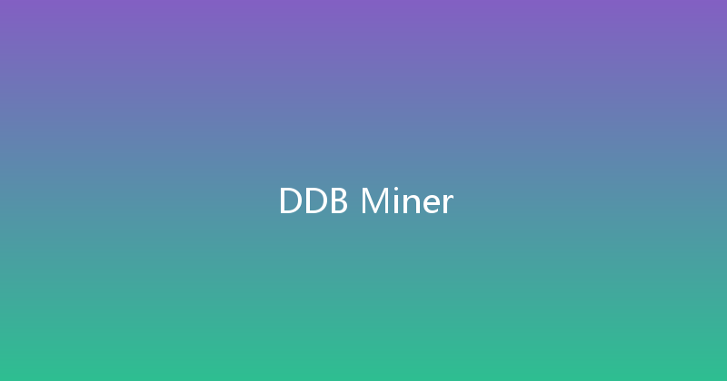 DDB Miner 